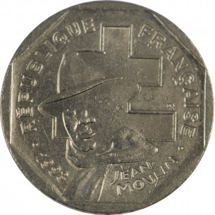 2 Francs Jean Moulin 1993