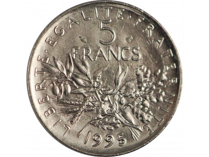 5 Francs la semeuse 1995 Abeille