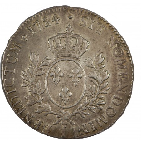 Ecu Louis XVI  1784 Limoges  dit "aux branches d'olivier"