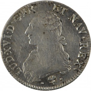 Ecu Louis XVI  1784 Limoges  dit "aux branches d'olivier" 2