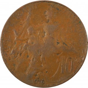 10 Centimes Daniel Dupuis 1916