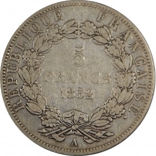 5 Francs Louis-Napoléon 1852 2