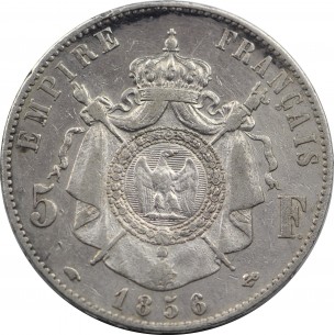 5 Francs 1856 napoleon II 2