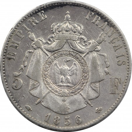 5 Francs 1856 napoleon II  5 Francs 1856 napoleon II