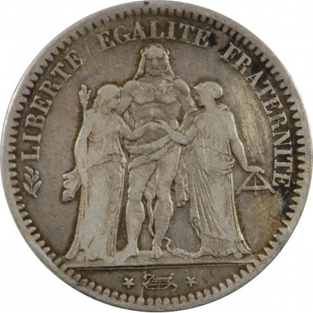 5 Francs 1849 hercule STRASBOURG