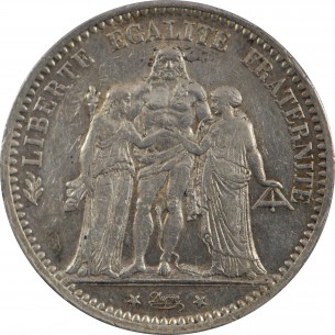 5 Francs Hercule 1874 PARIS