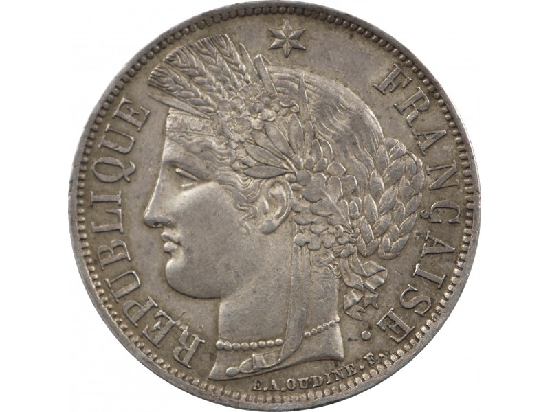 5 Francs Cérès  1870 PARIS