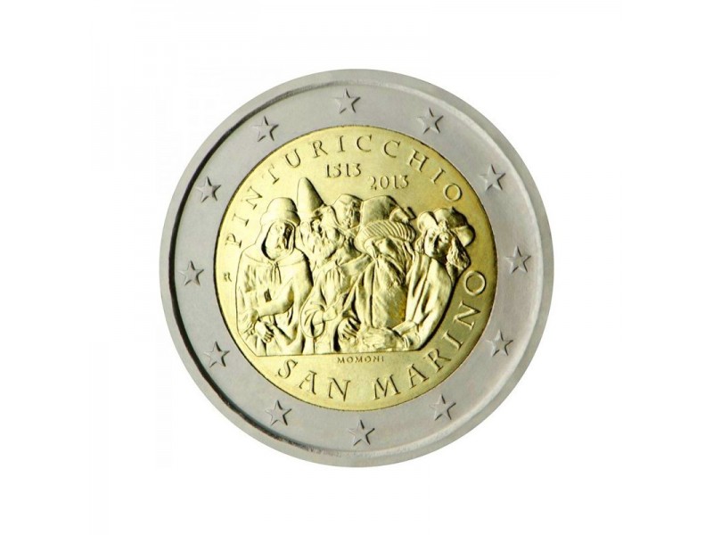 2 Euros com Saint Marin BU 2013- 500e Anniversaire de la mort de Pinturicchio
