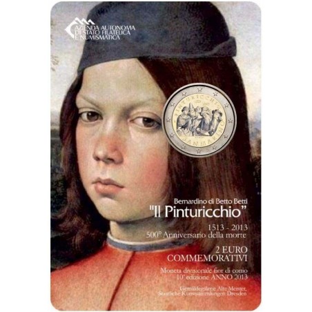 2 Euros com Saint Marin BU 2013- 500e Anniversaire de la mort de Pinturicchio
