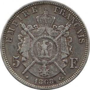 5 Francs Napoléon III 2