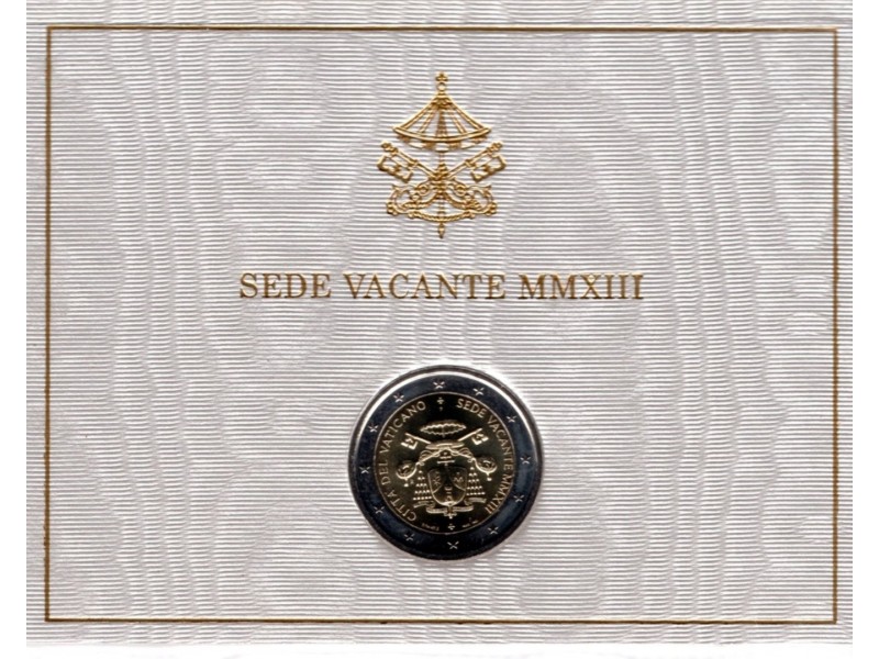 2 Euros com Vatican BU 2013-Siège Vacant de Benoît XVI