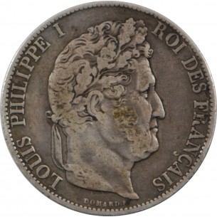 5 Francs Louis Philippe I 1845 LILLE