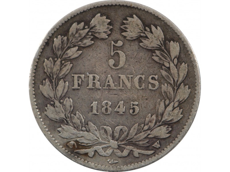 5 Francs Louis Philippe I 1845 LILLE