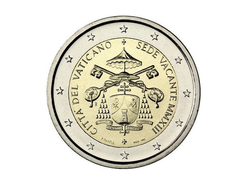 2 Euros com Vatican BU 2013-Siège Vacant de Benoît XVI