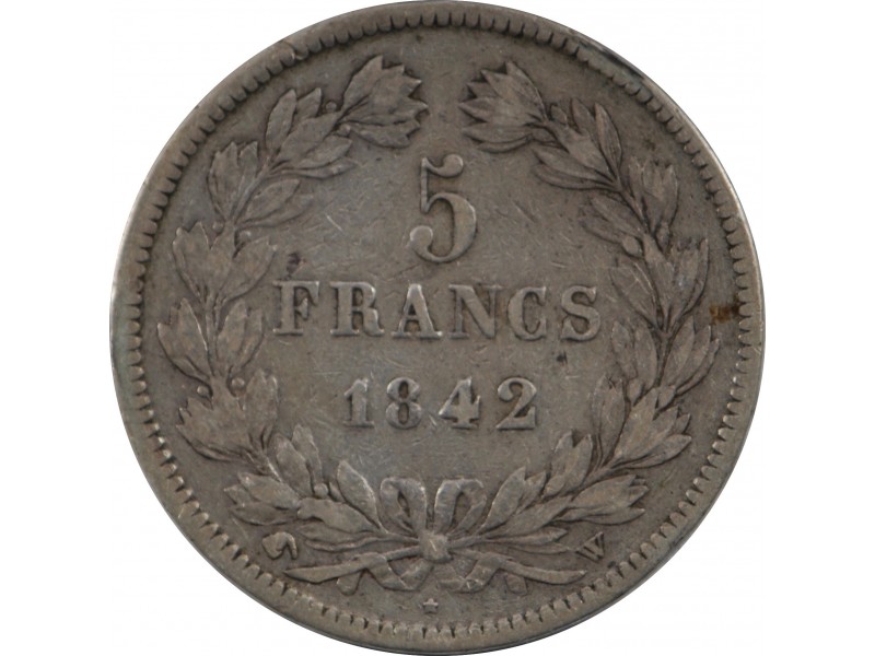 5 francs Louis philippe I 1842