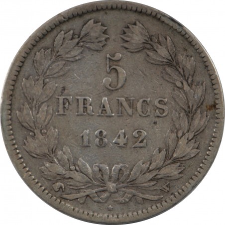 5 francs Louis philippe I 1842