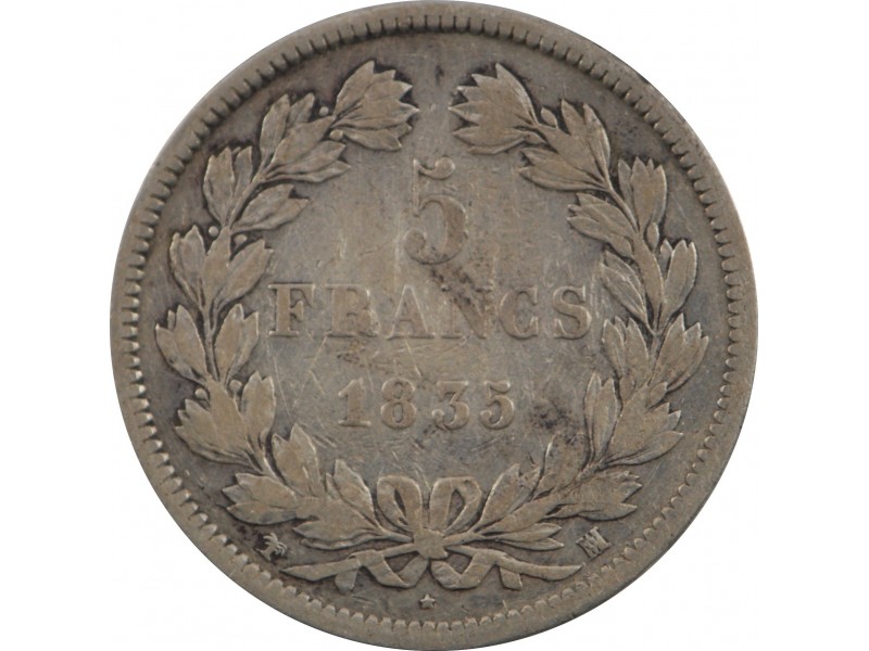 5 francs Louis philippe I 1835 MARSEILLE