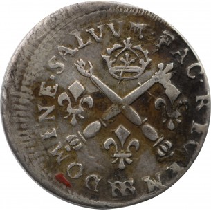 5 Sols Louis XIV 1704 Strasbourg Le grand Le roi soleil aux insignes 2