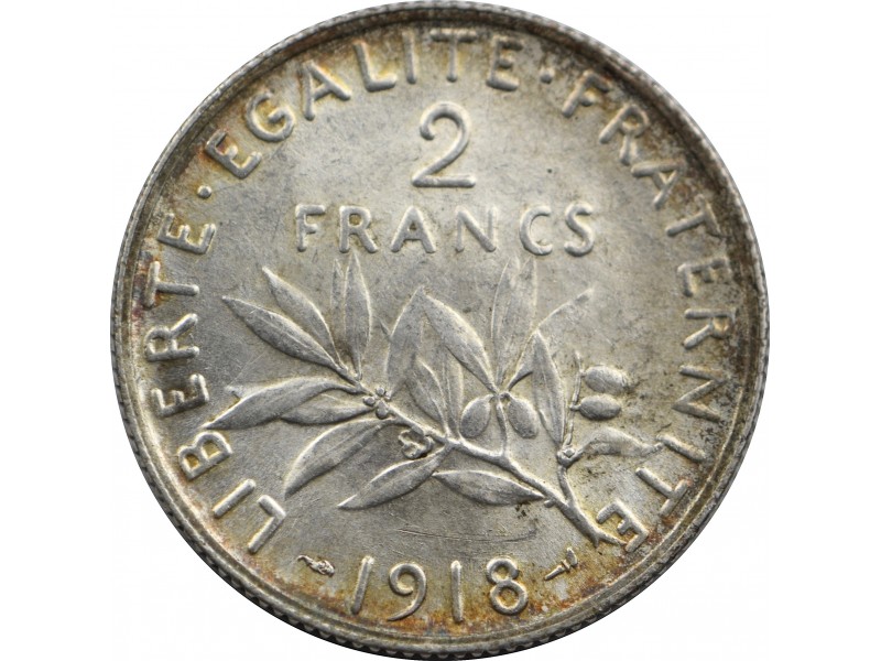 2 Francs Semeuse 1918