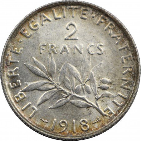 2 Francs Semeuse 1918