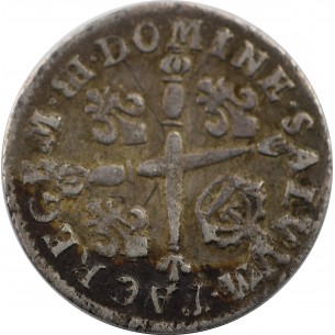 5 Sols Louis XIV 1704 Strasbourg Le grand Le roi soleil aux insignes 2