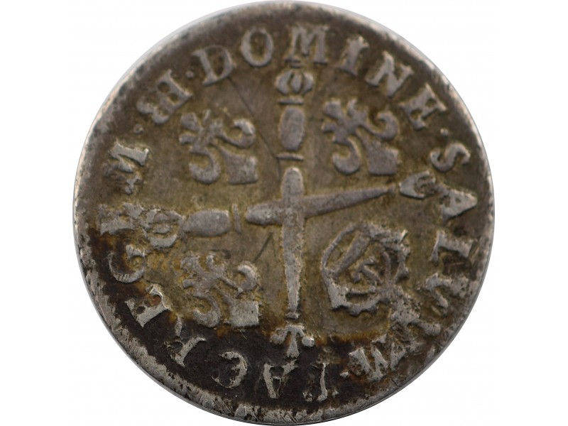 5 Sols Louis XIV 1704 Strasbourg Le grand Le roi soleil aux insignes