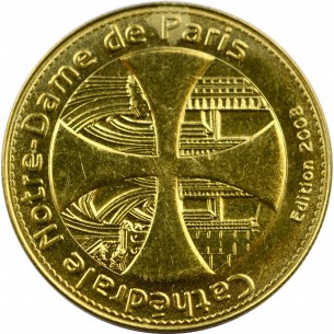 Jeton Touristique  Arthus Bertrand  Notre-Dame de Paris 2