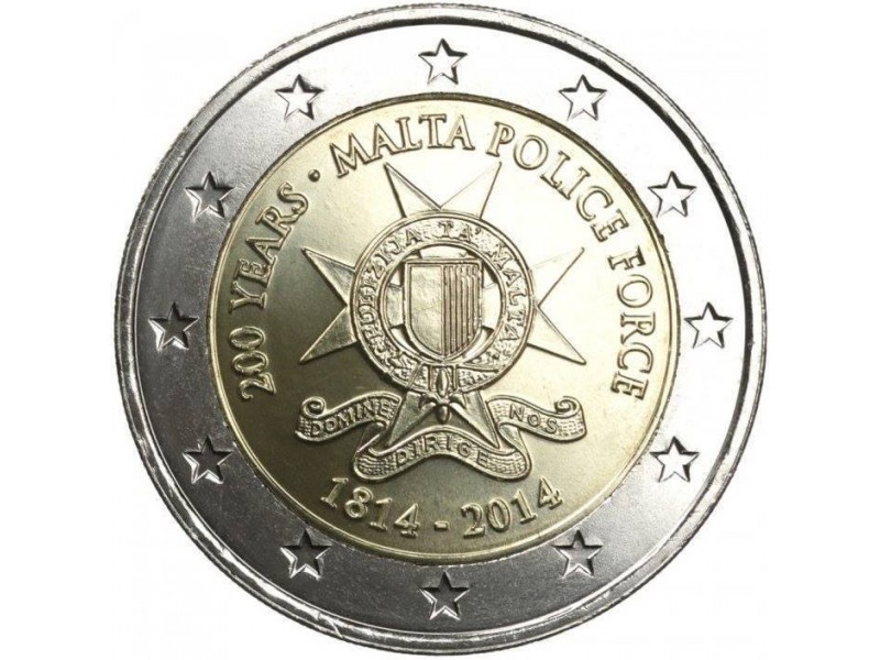 2 Euros com Malte 2014 - Police Maltaise