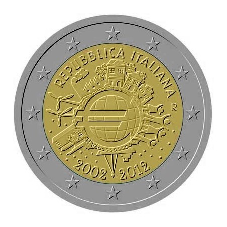 2 Euros com Italie - 10 ans de l'euro 2012