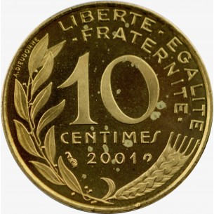 10 Centimes France Marianne -2001 2