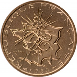 10 Francs Mathieu France -1980