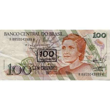 100 Cruzeiros Brésil (1990) -P.224b