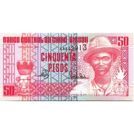 Guinée Bissau 50 Pesos 1990 P-10