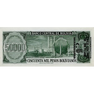 50000 Pesos Bolivianos BOLIVIE 1984 P.170a 2