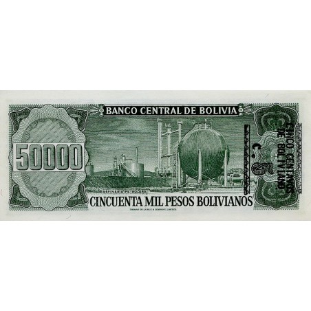 50000 Pesos Bolivianos BOLIVIE 1984 P.170a