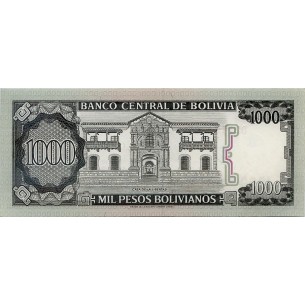 1000 Pesos Bolivianos BOLIVIE 1982 P.167a 2