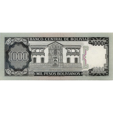 1000 Pesos Bolivianos BOLIVIE 1982 P.167a