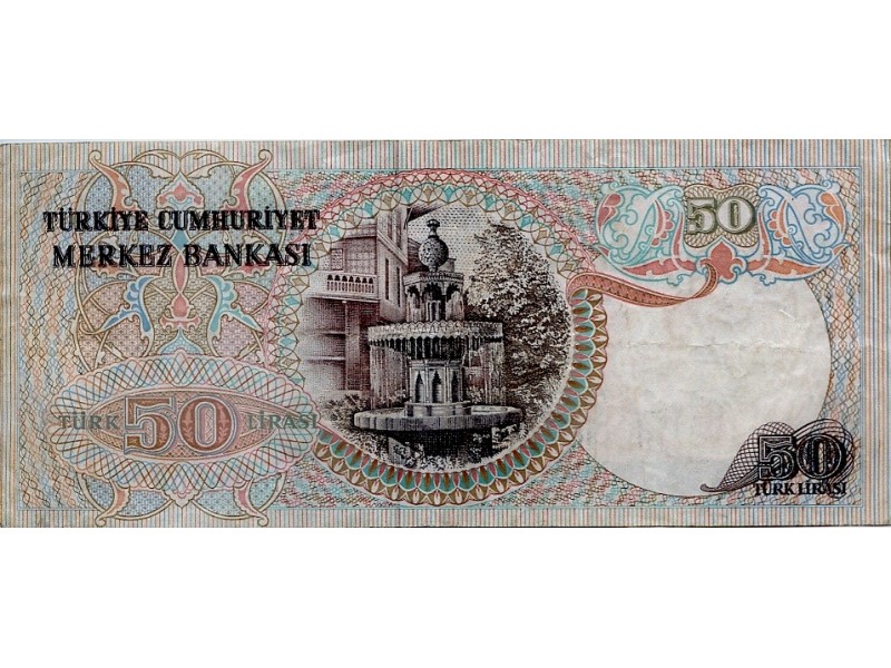 50 Lira Turquie 1970 P-188