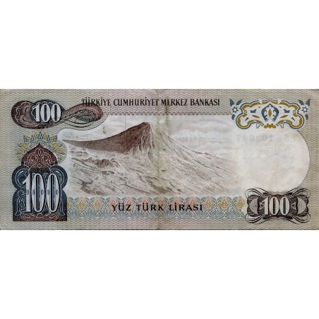 100 Lira Turquie 1972 P-189