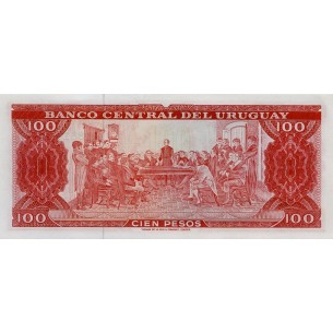 100 Pesos Uruguay (1967) P-47a 2