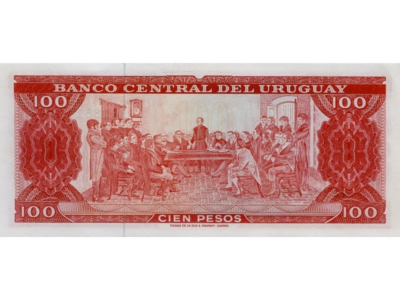 100 Pesos Uruguay (1967) P-47a