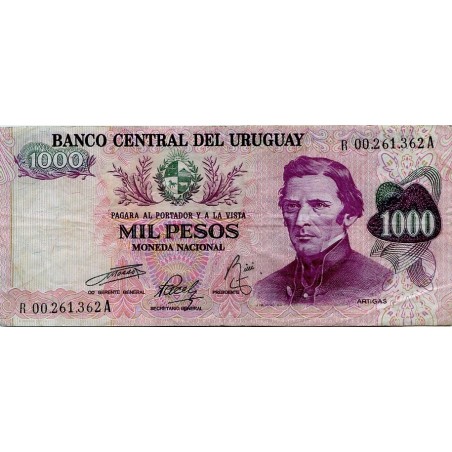 1000 Pesos Uruguay  (1974) P-52
