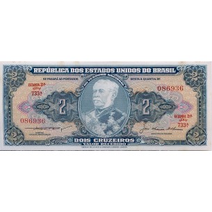 2 Cruzeiros BRÉSIL (1955) P-157Ab