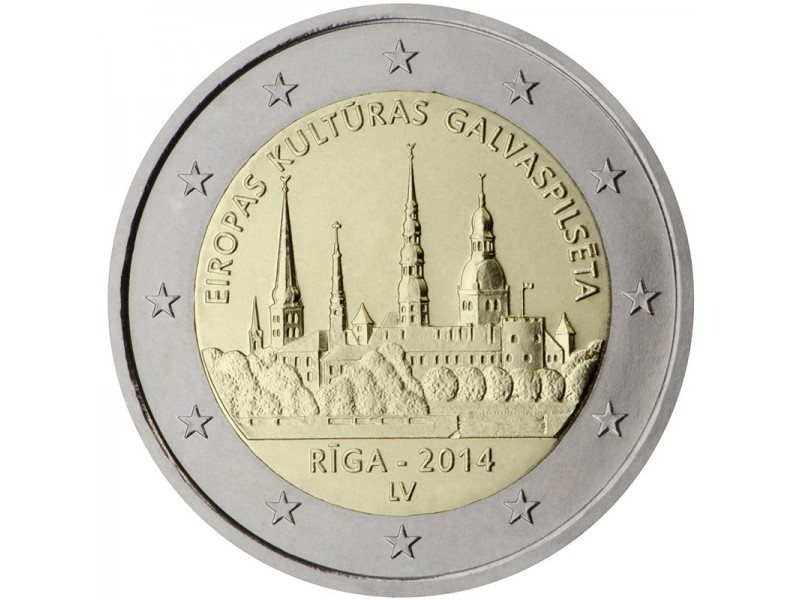 2 Euros LETTONIE 2014 Riga