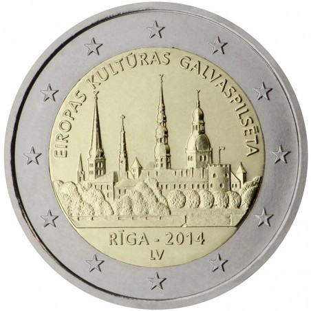 2 Euros LETTONIE 2014 Riga