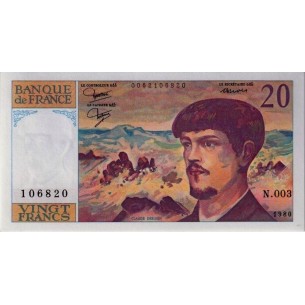 20 Francs Debussy 1980 F.66.01