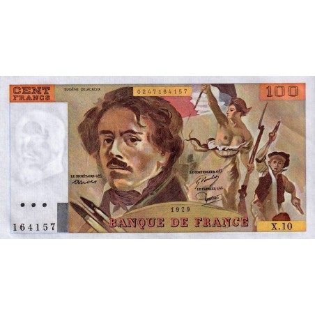 100 Francs DELACROIX FRANCE 1979 F.69.02