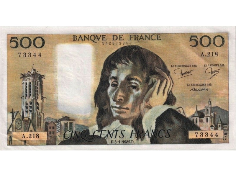 500 Francs PASCAL 1985 F.71.32