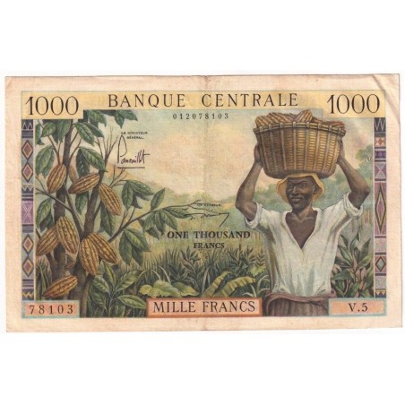 1000 Francs CAMEROUN 1962 P.12b