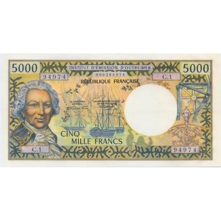 5000 FRANCS TAHITI P.28a NEUF